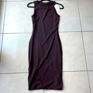Balance Athletica / Vitality brown bodycon dress
